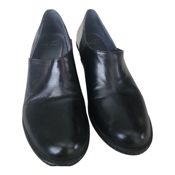 Dansko Black Leather Slip On Comfort Work Baylee Pump Womens 41 - Picture 7 of 11